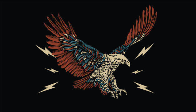 eagle design artwork vector illustration