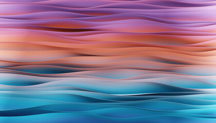 Abstract 3d render. Colorful abstract background. Multicolored wavy fabric ribbons. Stylish gradient color. 3d illustration
