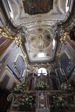 Interior of the Church of San Leucio - Atessa, Abruzzo, Italy