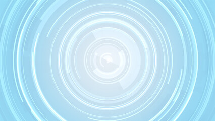 Abstract circle white blue future technology background.