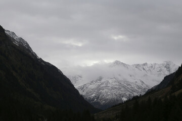 Landschaft im Pitztal, Alpen, &Ouml;sterreich im Herbst/Winter