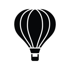 Hot air balloon icon vector design template