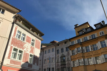 Fototapeta na wymiar Stadtansicht von Bozen, Italien. Süd Tirol