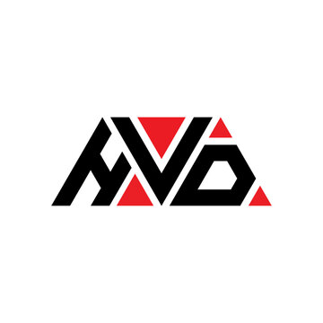 HVD triangle letter logo design with triangle shape. HVD triangle logo design monogram. HVD triangle vector logo template with red color. HVD triangular logo Simple, Elegant, and Luxurious Logo...