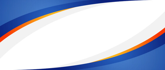 business banner background with orange and blue color	