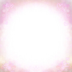 Hearts And Bokeh frame 