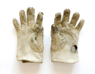 Old men's gloves.