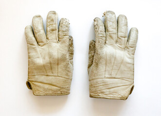 Old men's gloves.