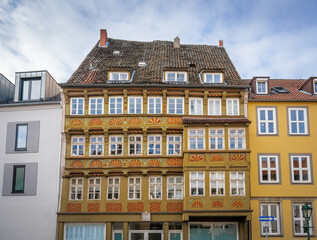 Obraz premium Oldest Hannover Half-timbered building - Hanover, Lower Saxony, Germany