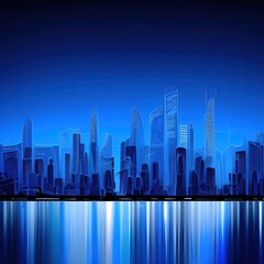Futuristic cityscape - generative ai