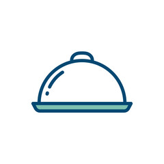 food tray icon vector design template in white background