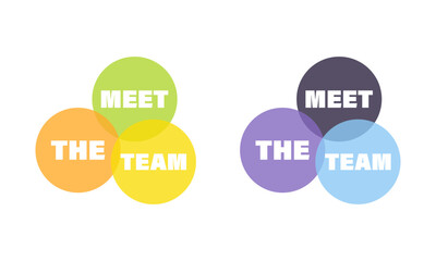 Meet the team concept diverse business