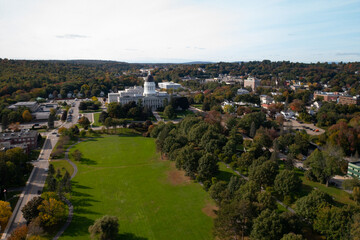 Maine state capitol building in Augusta, Maine.