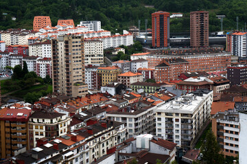 General view of Eibar, Guipúzcoa, Spain