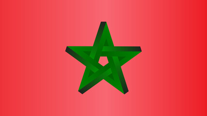 Obraz premium Flag of Morocco