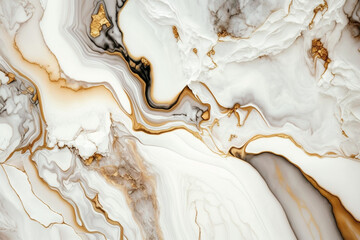 Obraz premium Abstract marble texture background. Design wrapping paper, wallpaper. Mixing acrylic paints. Modern fluid art. Generative AI