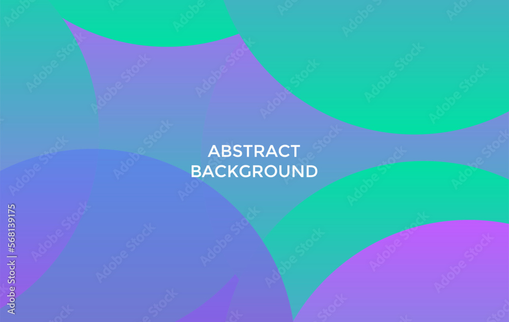 Wall mural abstract gradient colorful background. dynamic shape composition