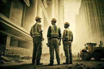 Construction Worker Image. Generative AI