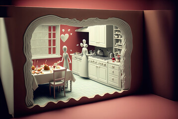 Whimsical Valentine's Day artwork. Great for banners, cards, posters and more.	
