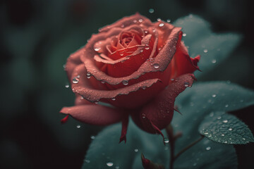 Beautiful red rose close up background wallpaper