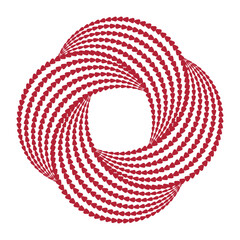 red arrows spiral vector bagel