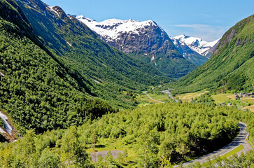 Beautiful landscape near Hellesylt - Norway