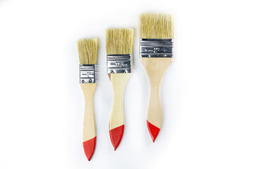 Brushes, on a white background