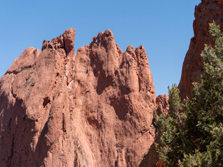 Fototapeta premium red rocks in the mountains garden of the gods colorado