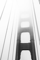 Golden Gate Bridge black and white