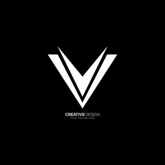 Letter V modern branding logo