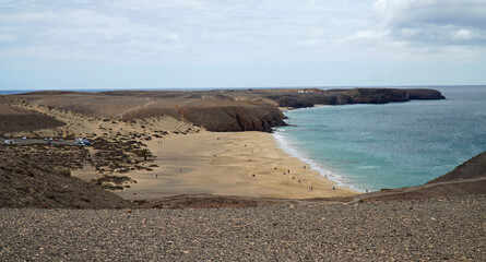 Papagayo beach at Playa Blanca southern Lanzarote