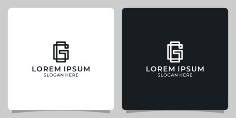 G letter icon logo design template element
