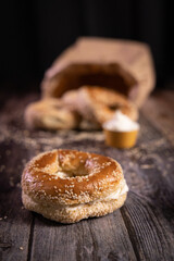 Bagels au fromage à la crème