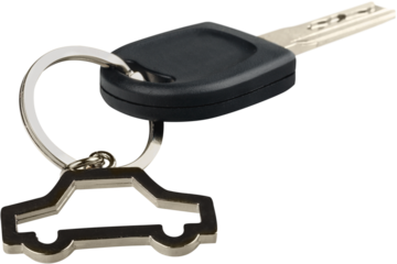 Black Car Key with car badge