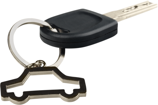 Black Car Key with car badge