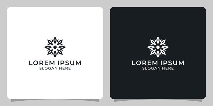 Abstract logo Beauty Spa salon Cosmetics brand Linear. Looped Leaf Logotype vector design Luxury Fashion Template.