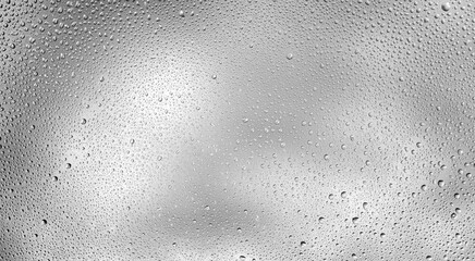 Glowing gradient gray background with contrasting water drops