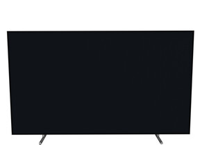 3d rendering television isolated on white background