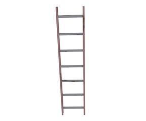 3d rendering old silver staircase