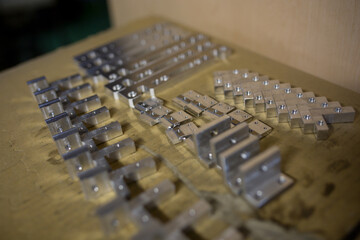 Obraz premium Parts processed by machining center 