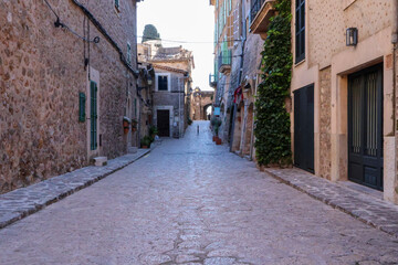 narrow street in the town