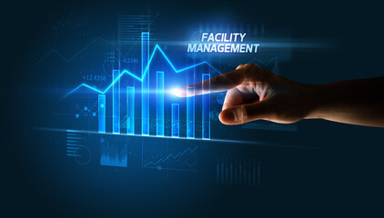 Hand touching business concept concept