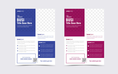Corporate business flyer template design, cover modern layout, flyer in A4 with colorful triangles, brochure design, book cover design,  vector template