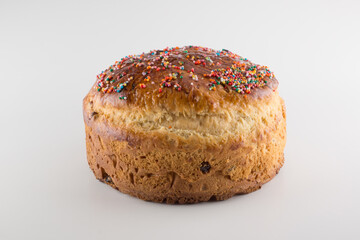 round fragrant Easter bun