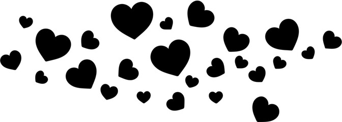 Fototapeta premium Heart pattern Abstract composition