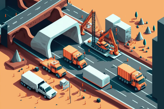 the idea behind creating works for a highway's construction. analysis of data and work utilizing complete automation and artificial intelligence. Generative AI