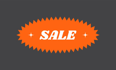 Y2K sale label. Cool trendy retro stickers. Retro 80s 90s aesthetic sticker. Vector illustration of y2k , 90s graphic design badges