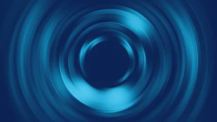 Türaufkleber Abstract blurred blue circles background - blue background © JK2507