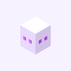 Obraz premium Isometric build. City object. House in 3d style. Vector illustration concept