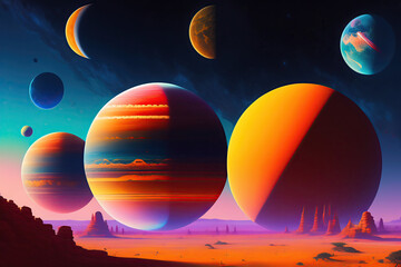 Vibrant Planets, Fantasy landscapes